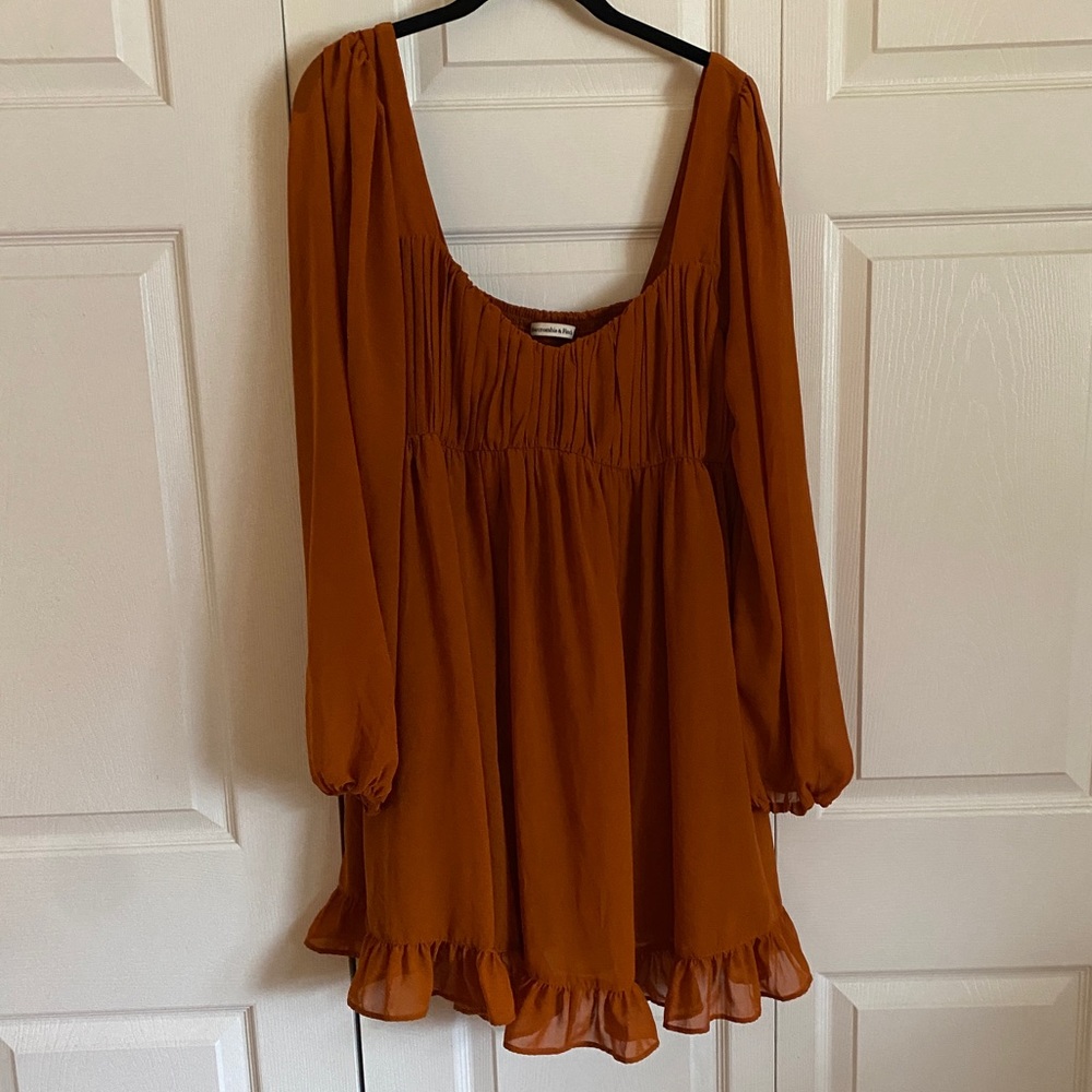 Burnt Orange Abercrombie Dress
